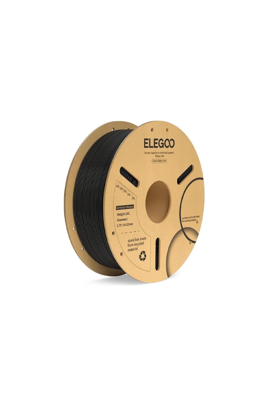 ELEGOO PLA+ Filament Black