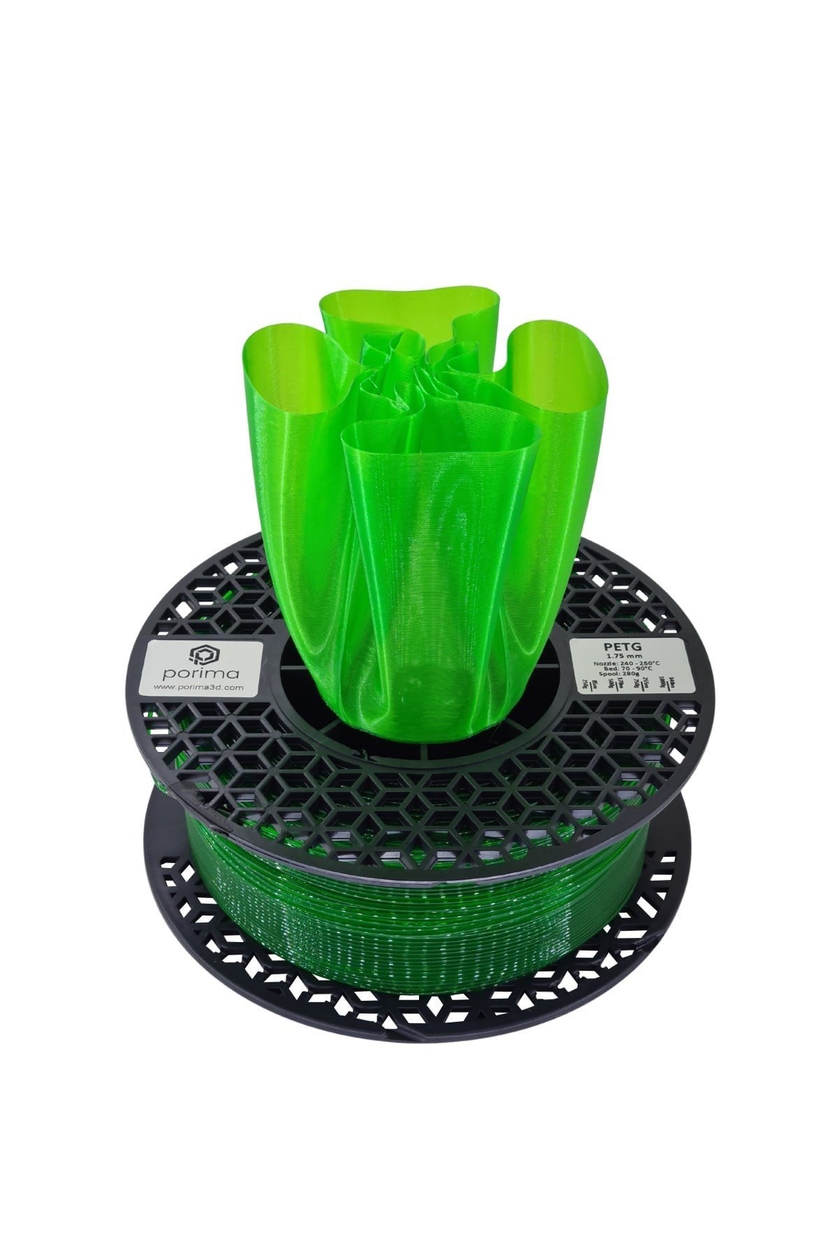 Porima PETG Transparan Filament Neon Yeşil 