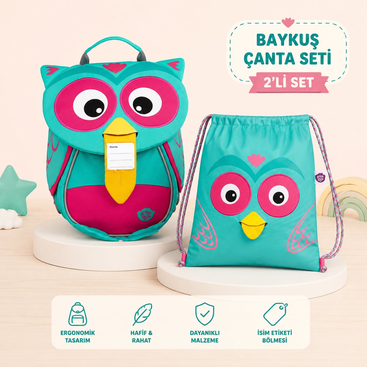Affenzahn Owl Çanta Seti
