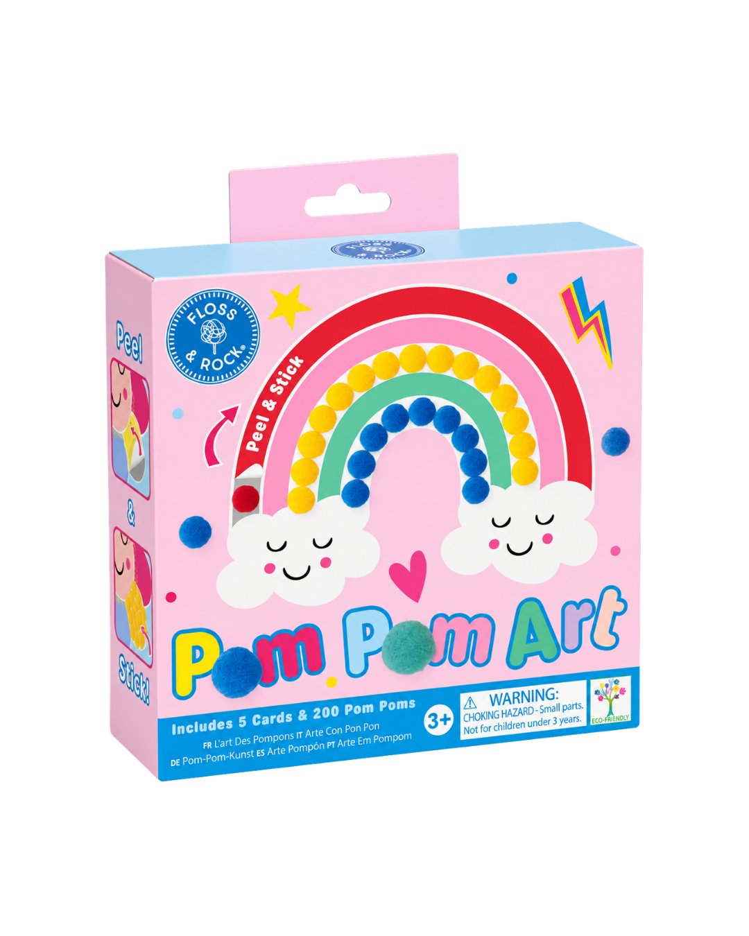Floss and Rock Pompom El Sanatı Seti / Rainbow Fairy