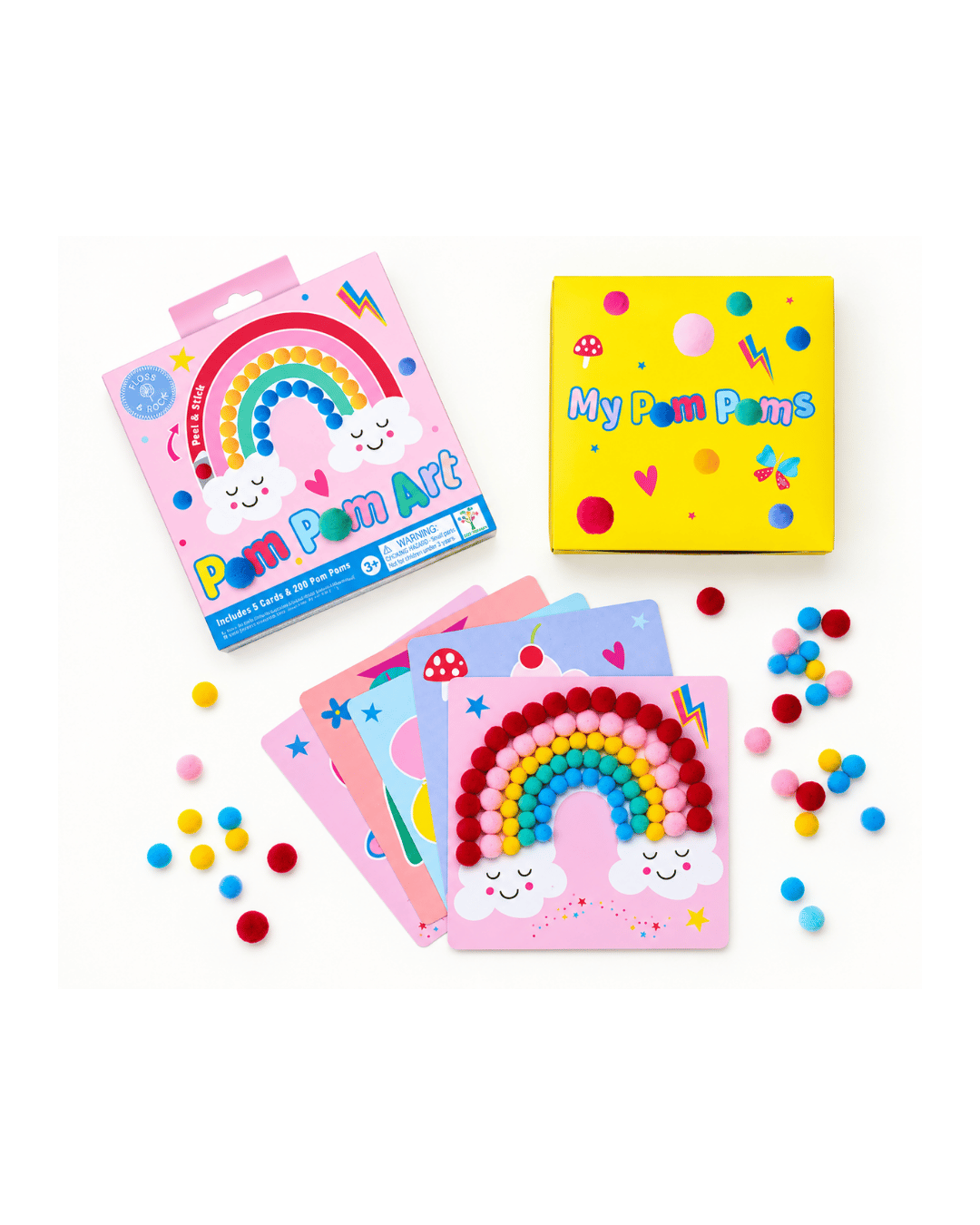 Floss and Rock Pompom El Sanatı Seti / Rainbow Fairy