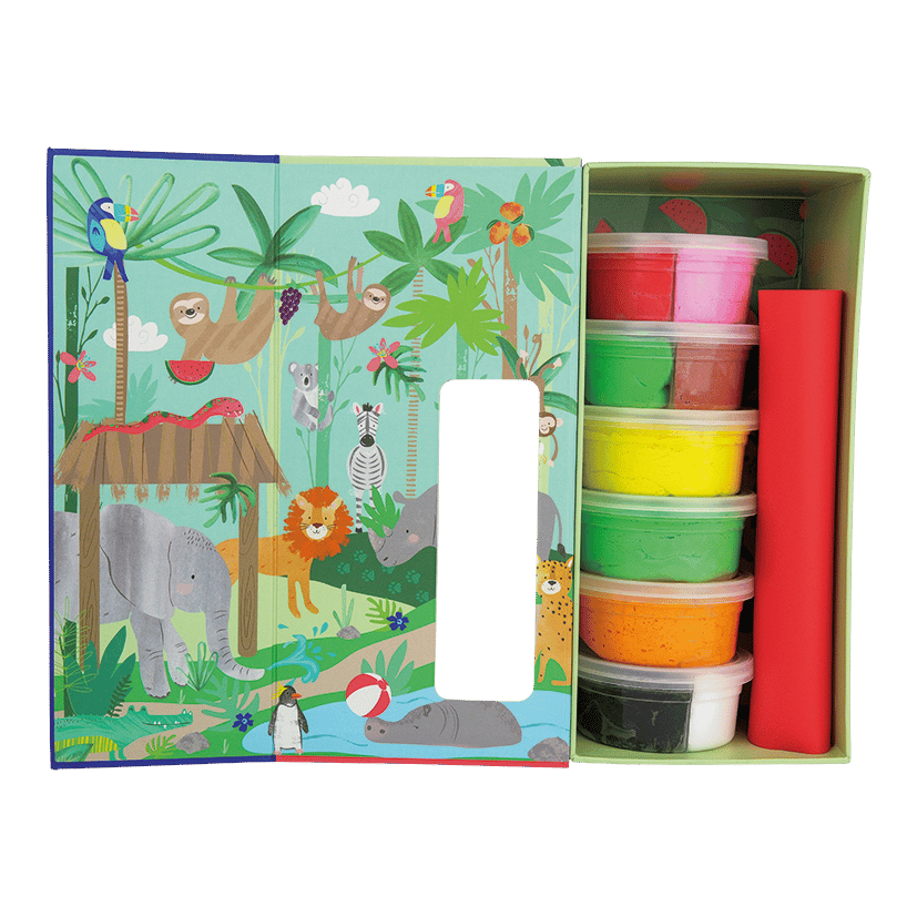Floss & Rock Clay And Play Hava İle Kuruyan Kil Seti/ Jungle