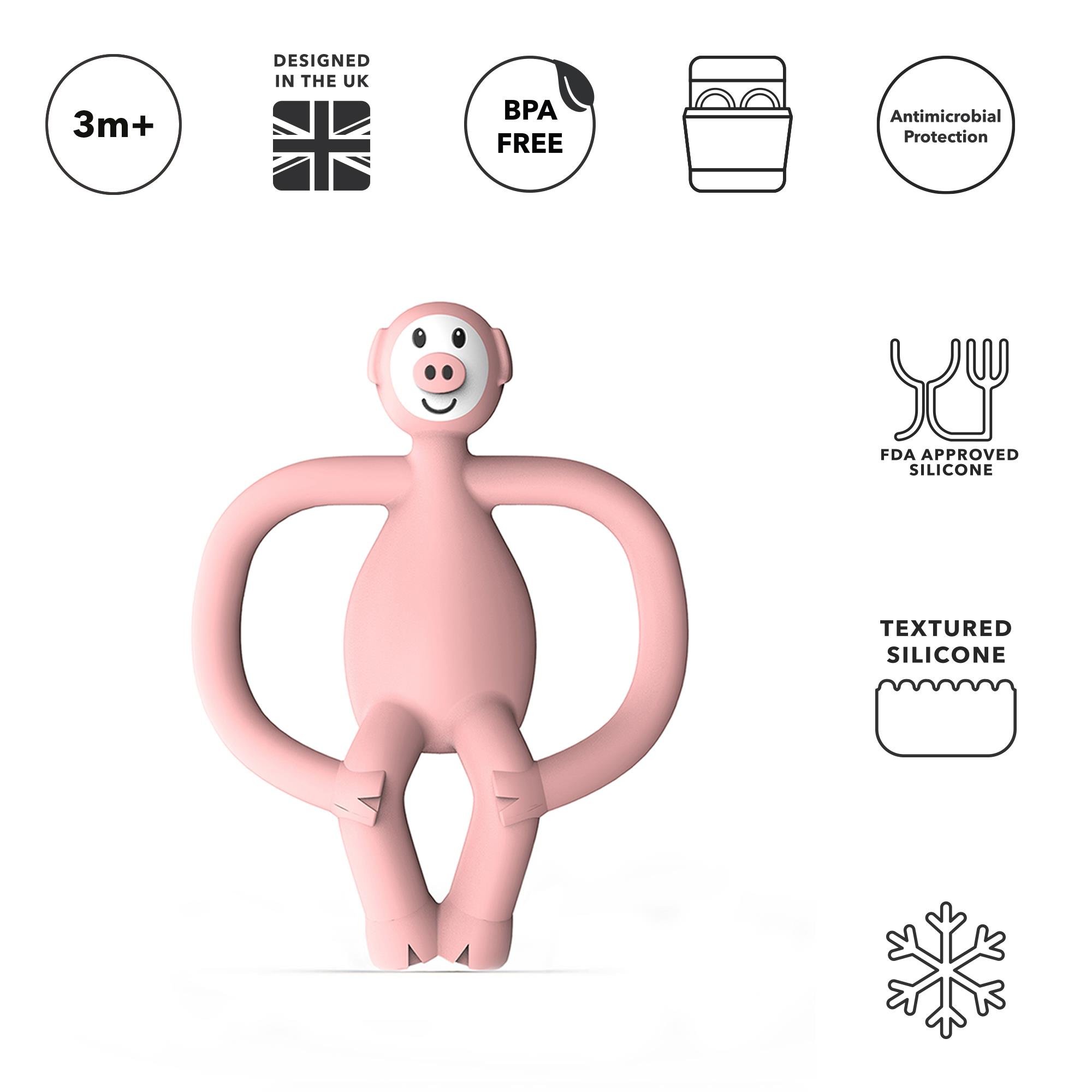 Matchstick Monkey  Silikon Diş Kaşıyıcı / Pickle Pig