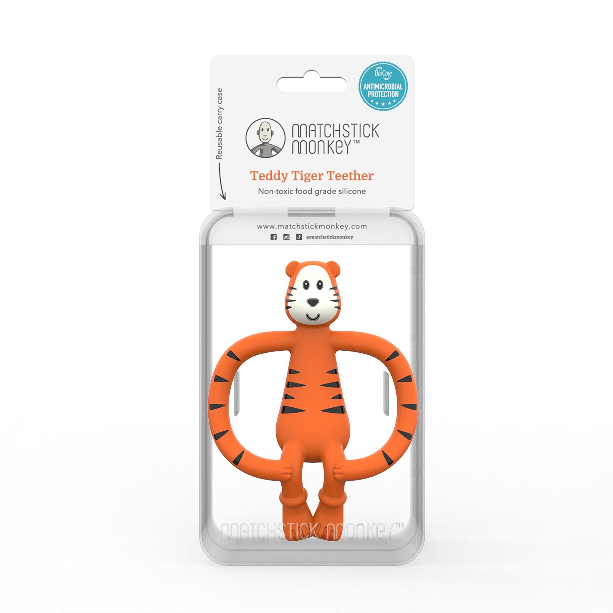 Matchstick Monkey  Silikon Diş Kaşıyıcı / Teddy Tiger