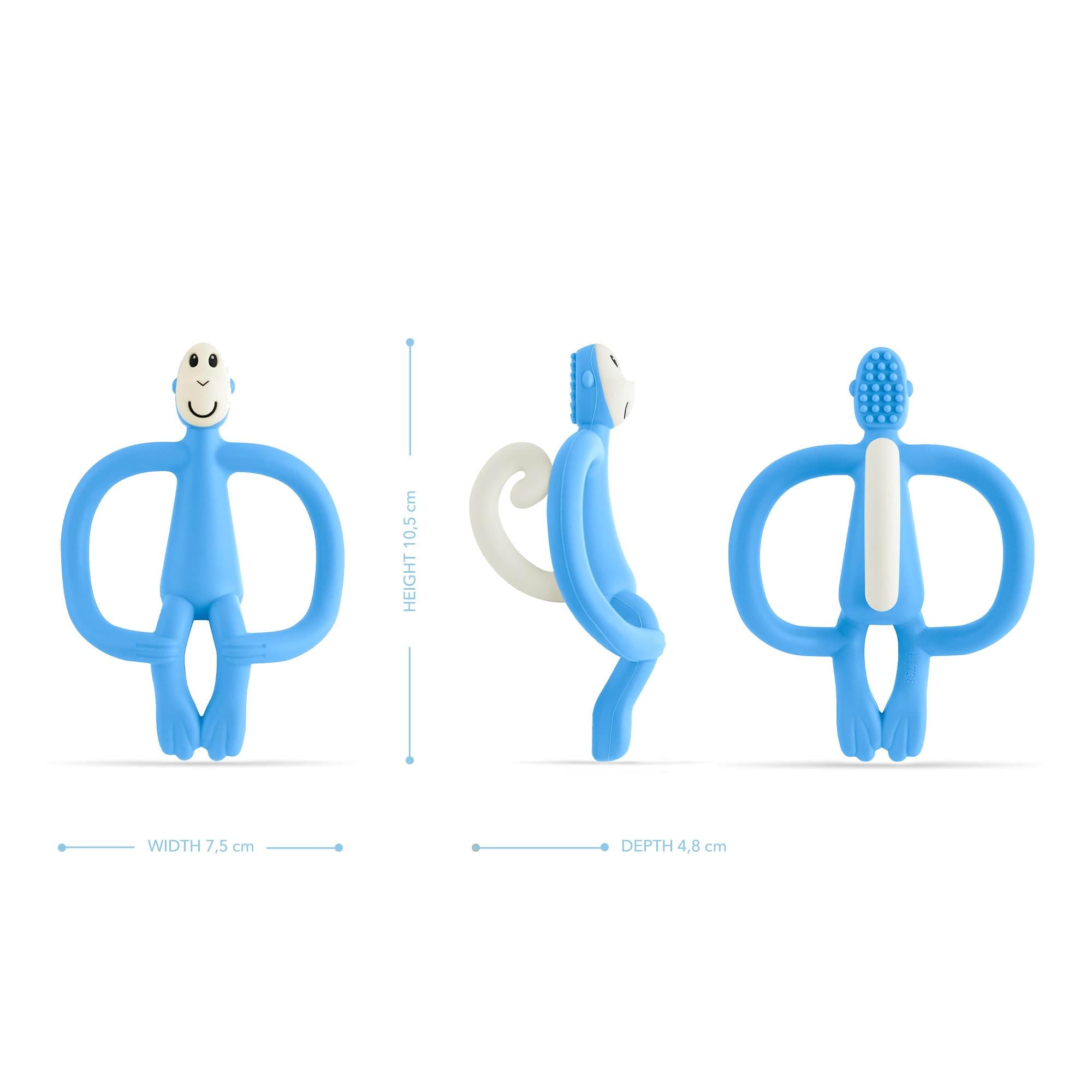 Matchstick Monkey Silkon Dis Kasiyici / Monkey (Bebe mavisi)