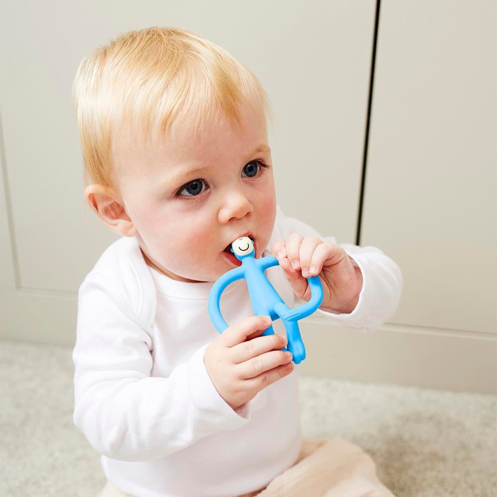 Matchstick Monkey Silkon Dis Kasiyici / Monkey (Bebe mavisi)
