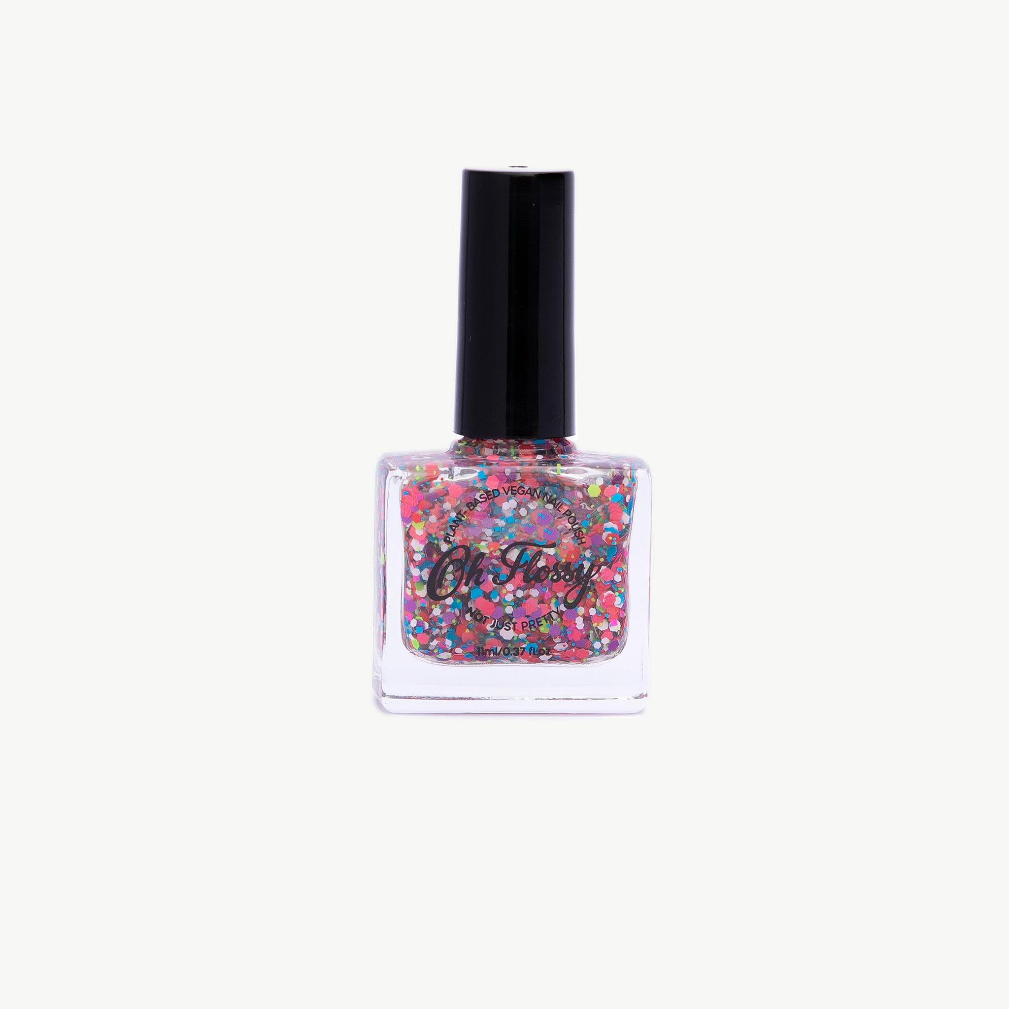 Oh Flossy Çocuk Doğal Oje/ Confetti Glitter