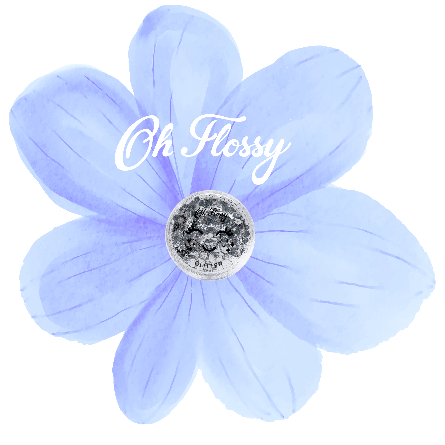 Oh Flossy Çocuk Doğal Tekli Far/ Holographic