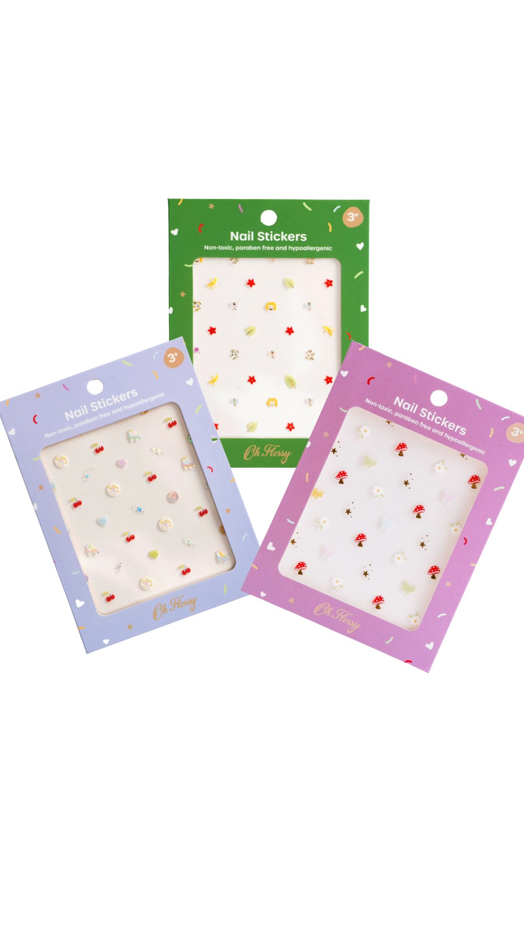 Oh Flossy Çocuk Tırnak Sticker Seti / Mix Set