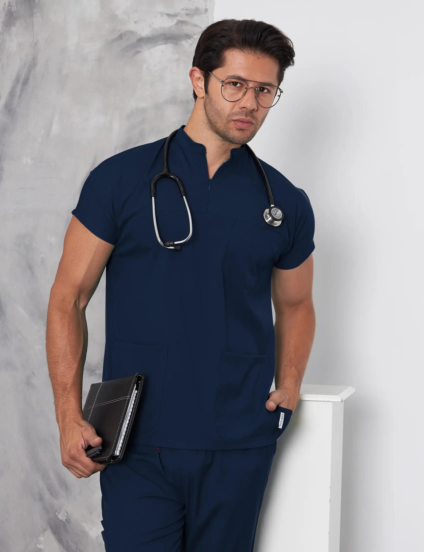 Lacivert Scrubs Takım