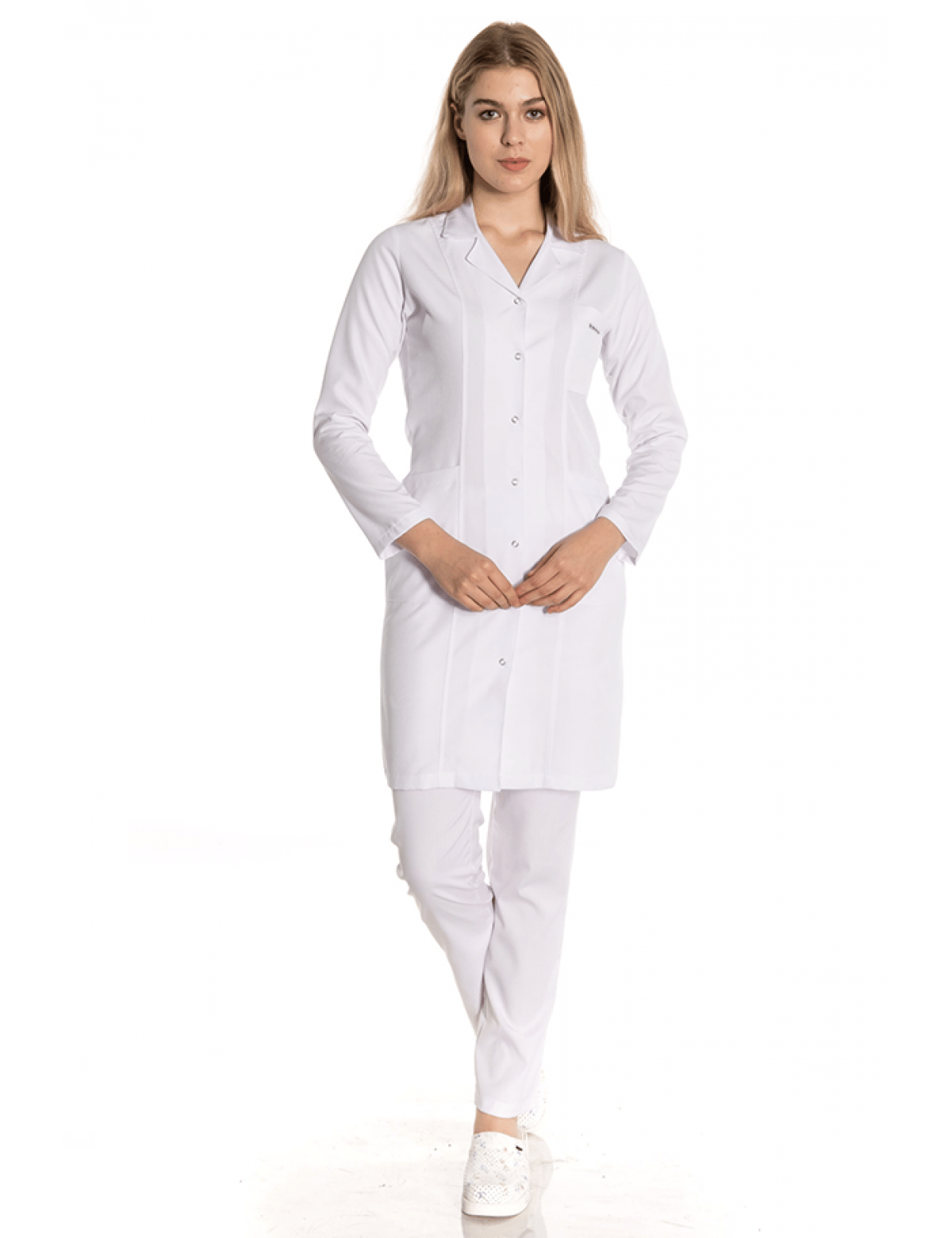Uzun Boy Ceket Yaka Doktor Önlüğü