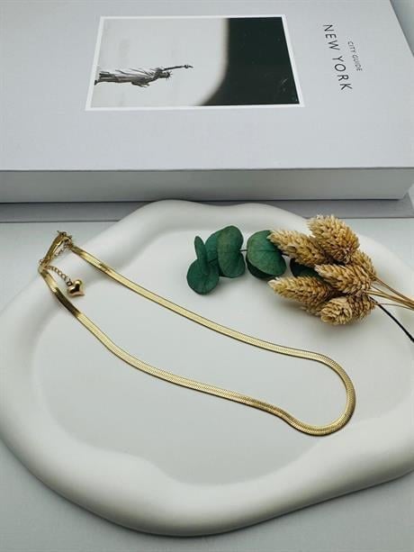 4 mm İtalyan  Çelik Kolye 60 cm  (Gold) 0106220