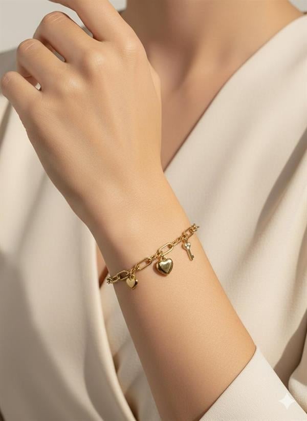 Çelik Bileklik (Gold) Blk 402