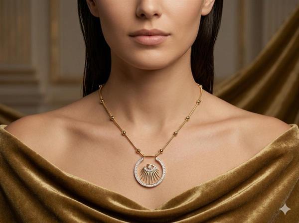 Çelik Kolye 45 cm (Gold) 010792