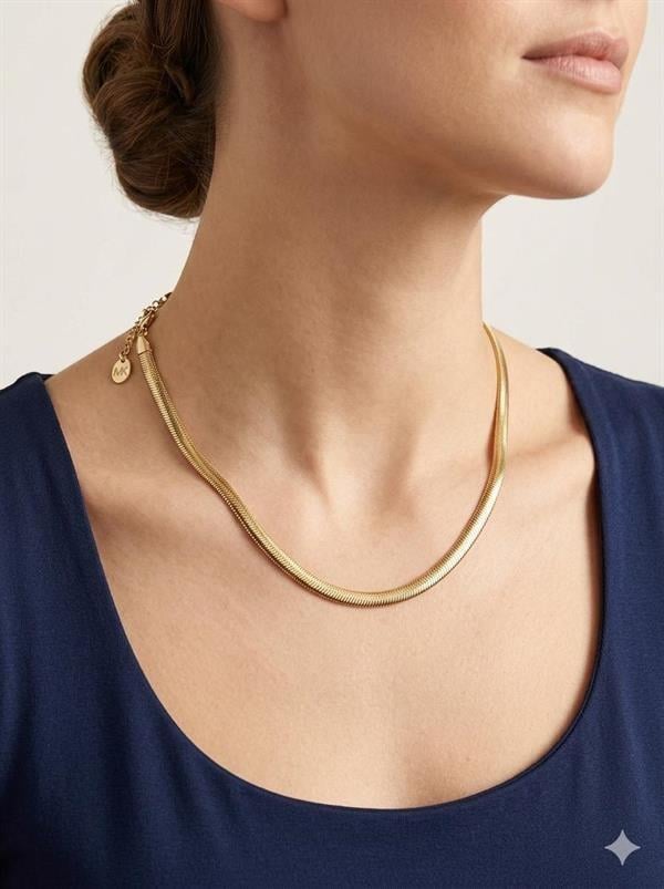 Çelik Kolye 45 cm (Gold) 010793