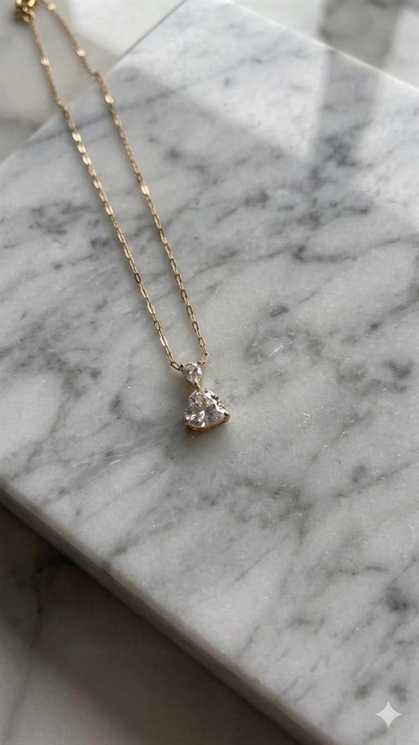 Çelik Kolye 45cm (Gold) 010821