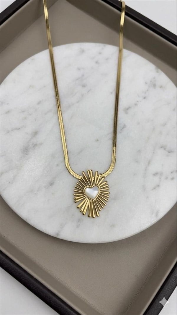 Çelik Kolye 45cm (Gold) 010833