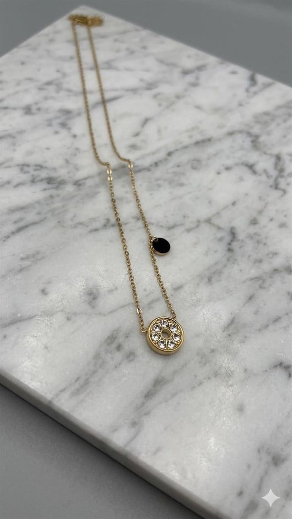 Çelik Kolye 45cm (Gold) 010852