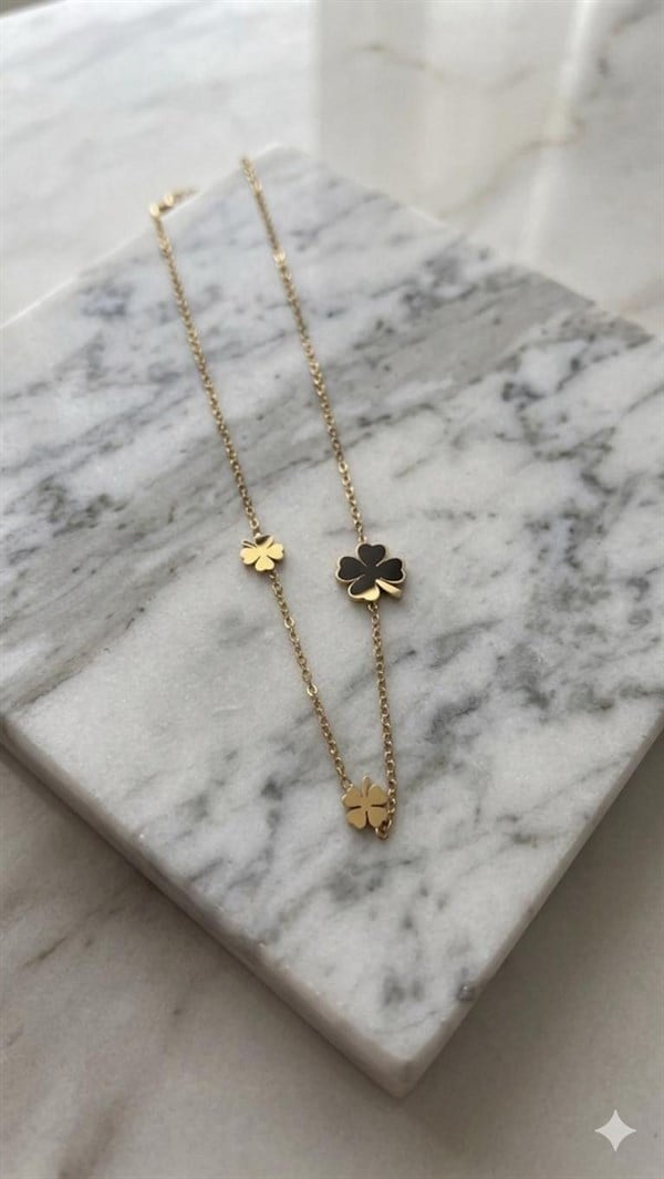 Çelik Kolye 45cm (Gold) 010860