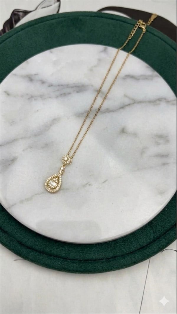 Çelik Kolye 45cm (Gold) 010884