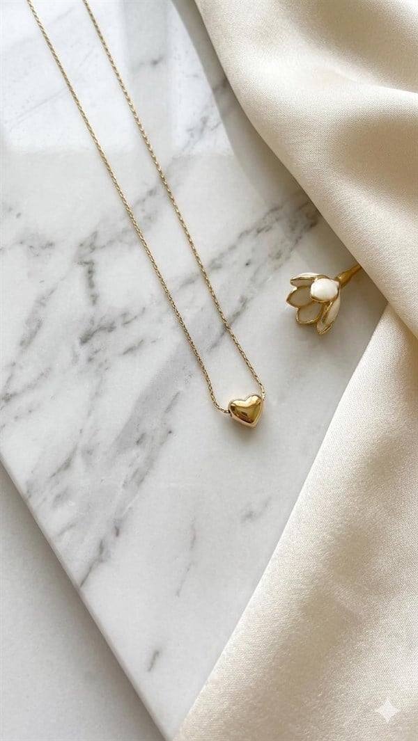 Çelik Kolye 45cm (Gold) 010954