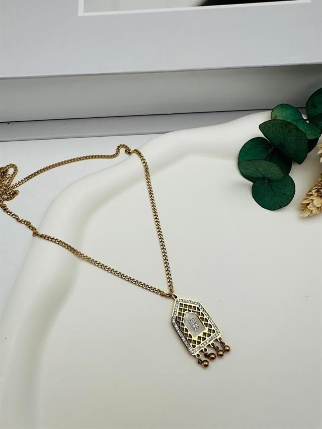 Çelik kolye (Gold) 010693