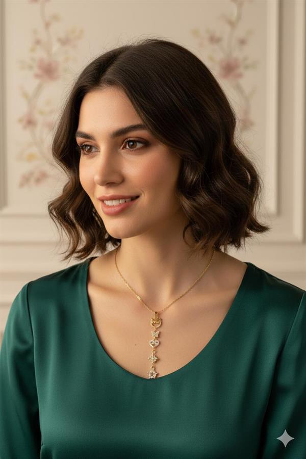 Çelik Kolye (Gold) 0107113