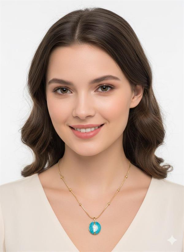 Çelik Kolye (Gold) 010785