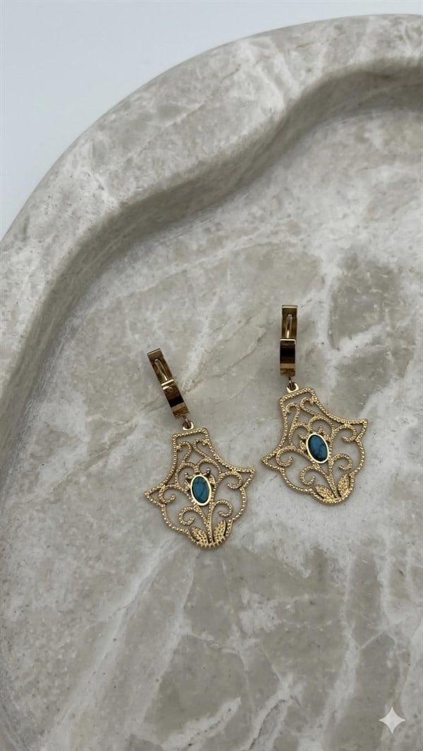 Çelik Küpe (Gold) Kp668