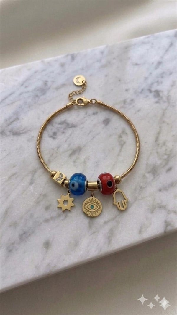 Çelik Pandora Bileklik (Gold) Blk 2501
