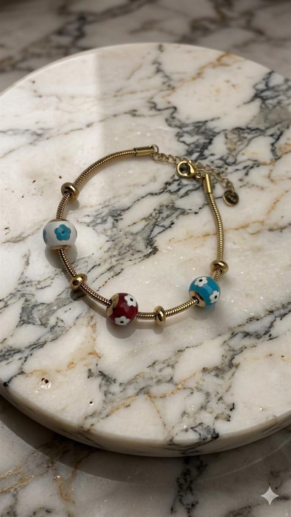 Çelik Pandora Bileklik (Gold) Blk 2505