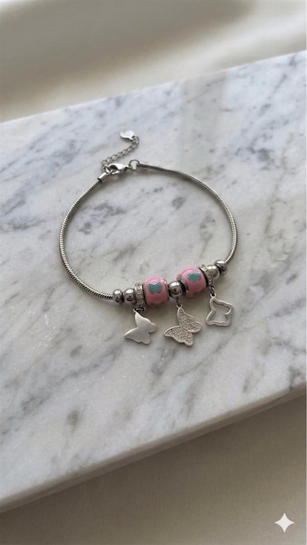 Çelik Pandora Bileklik (Gümüş) Blk 2492