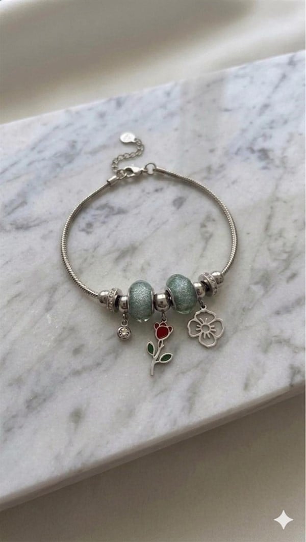 Çelik Pandora Bileklik (Gümüş) Blk 2494