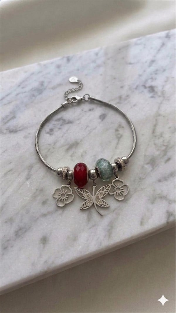 Çelik Pandora Bileklik (Gümüş) Blk 2496