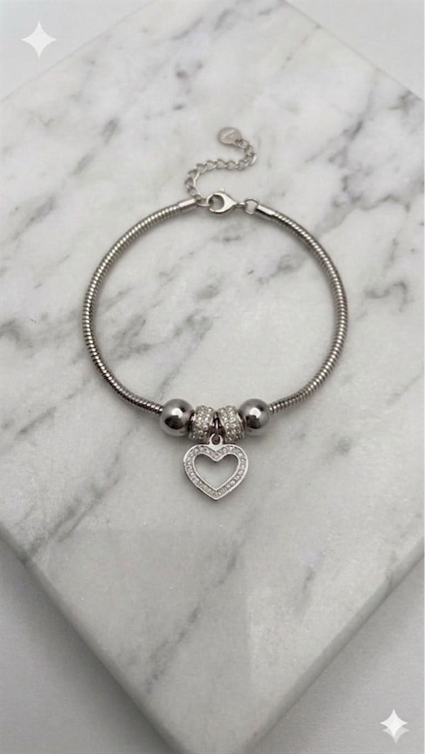 Çelik Pandora Bileklik (Gümüş) Blk 2507