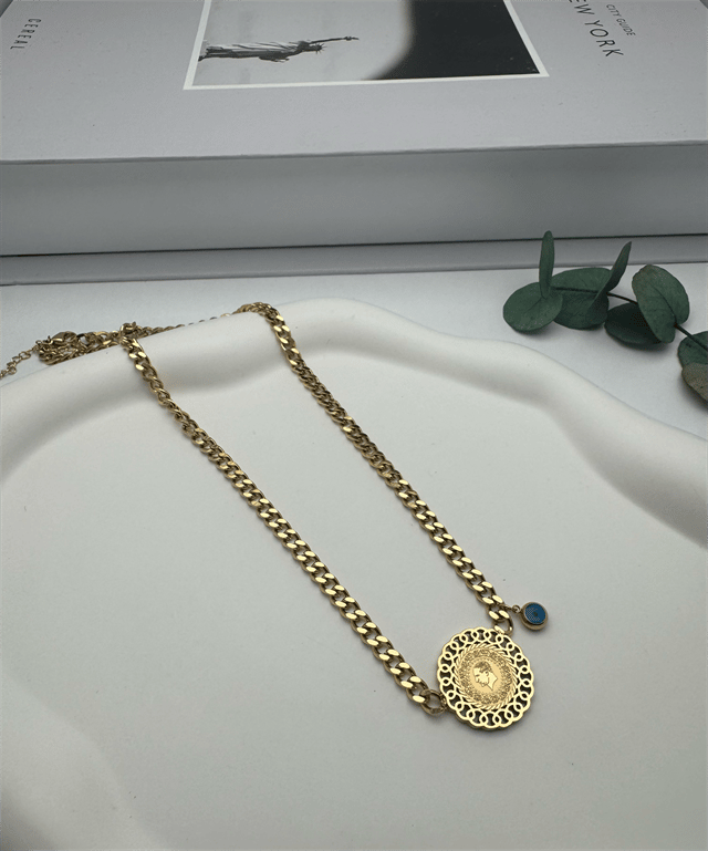 Çeyrekli Kolye (Gold) 010608