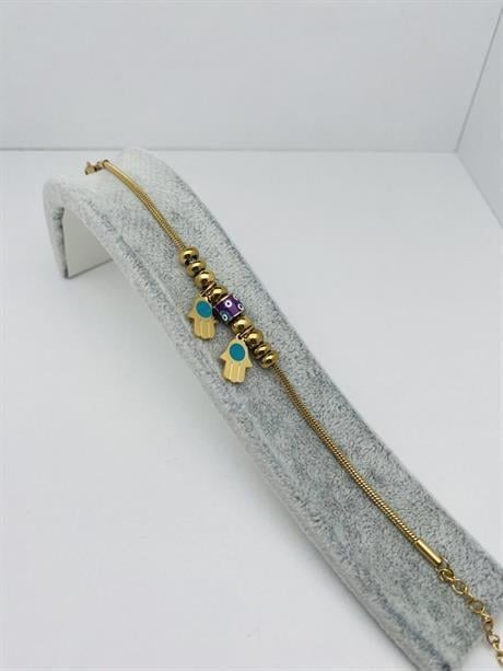 El Detaylı Pandora Çelik Bileklik (Gold) Blk 2159-01