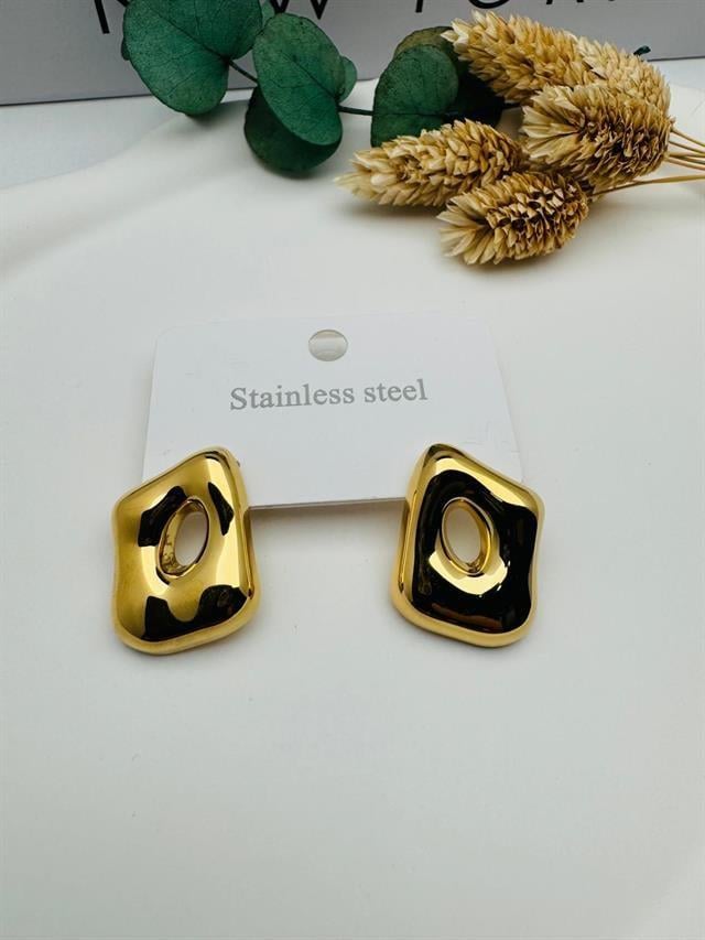 Favori Model Çelik Küpe (Gold) Kp476