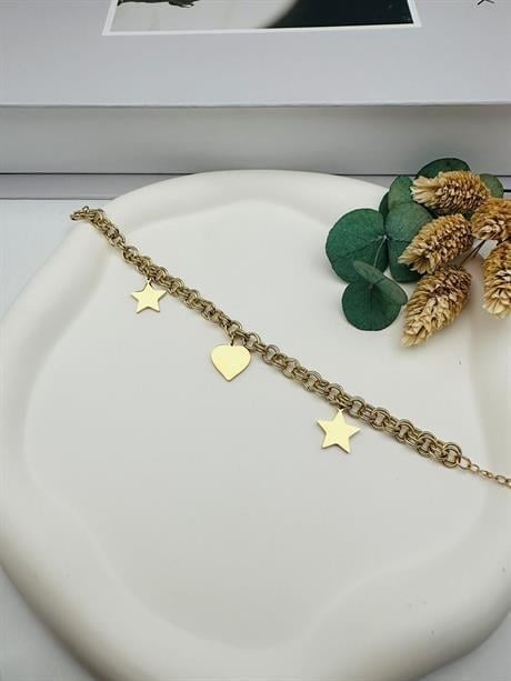Kuyumcu Model Çelik Bileklik (Gold) Blk 250