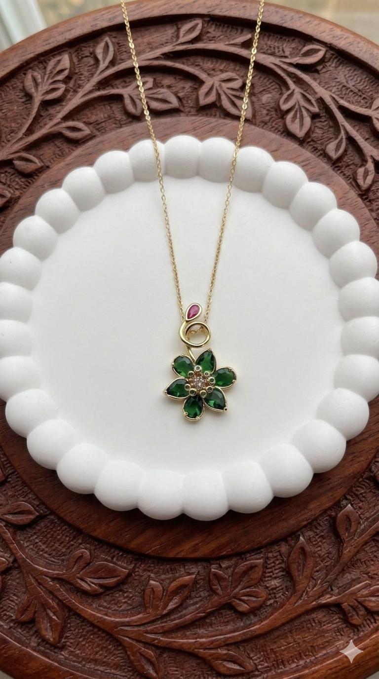 Lotus Çelik Kolye 45cm (Gold) 010787