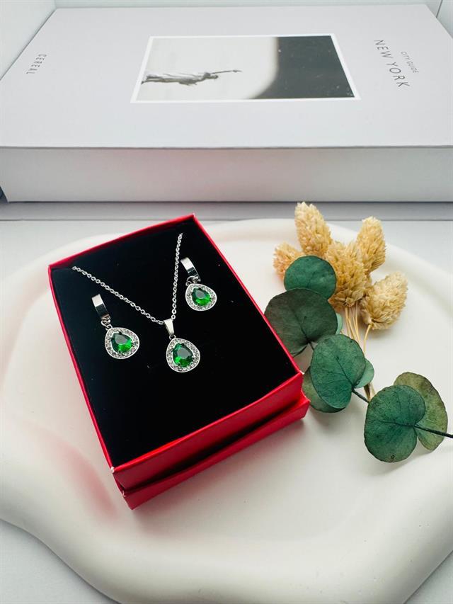 Pandora Çelik Kolye ve Küpe (Gümüş) 0106333-1
