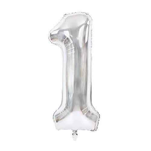 16 inç Folyo Balon16 inç Gümüş 1 Rakam Folyo Balon 