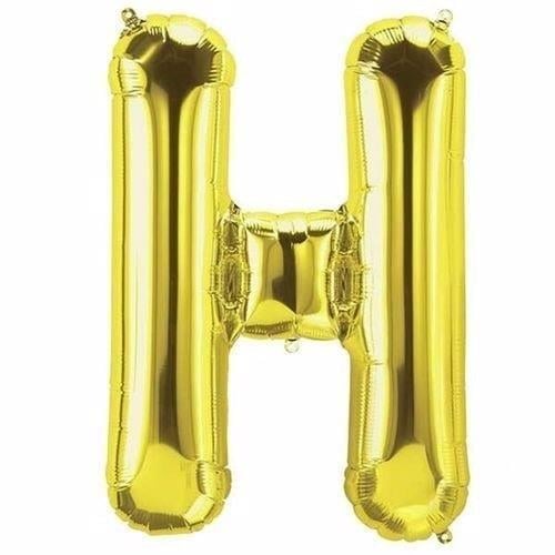 34 inç Folyo Balon34 inç Gold H Harfi Folyo Balon 