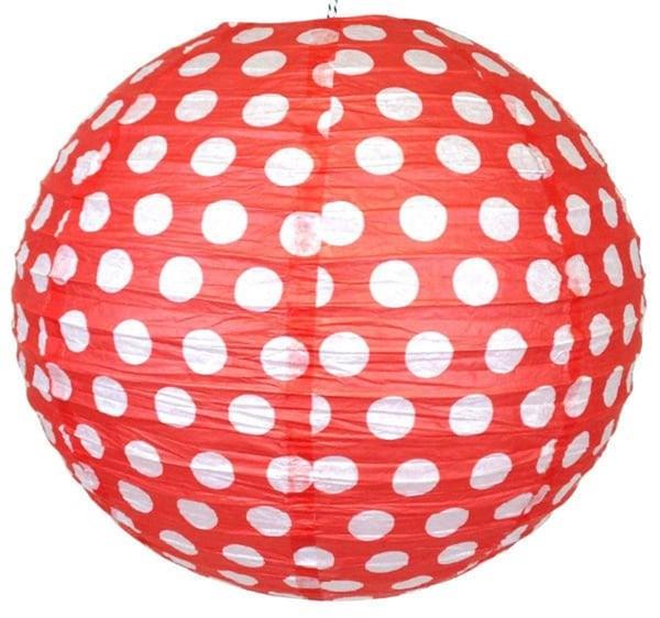 Dekor SüslerFener Süs Kırmızı Puantiyeli 30cm
