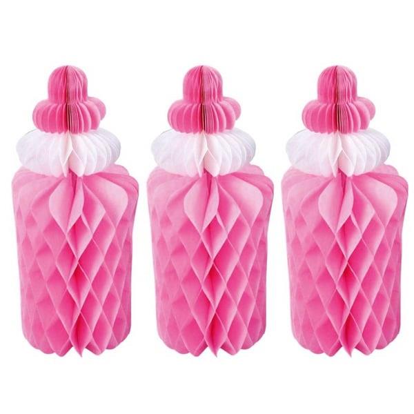 Dekor SüslerKağıt Süs Biberon Pembe 30 cm