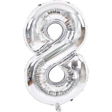 Folyo Balonlar8 Gümüş 75cm folyo Balon (Uçmaz)