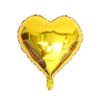 Folyo BalonlarGold Kalp Folyo Balon 45cm 50'li