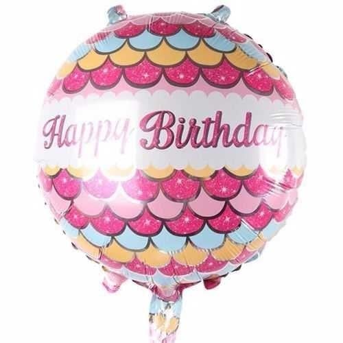 Folyo BalonlarPembe Happy Birthday Balon 50'li
