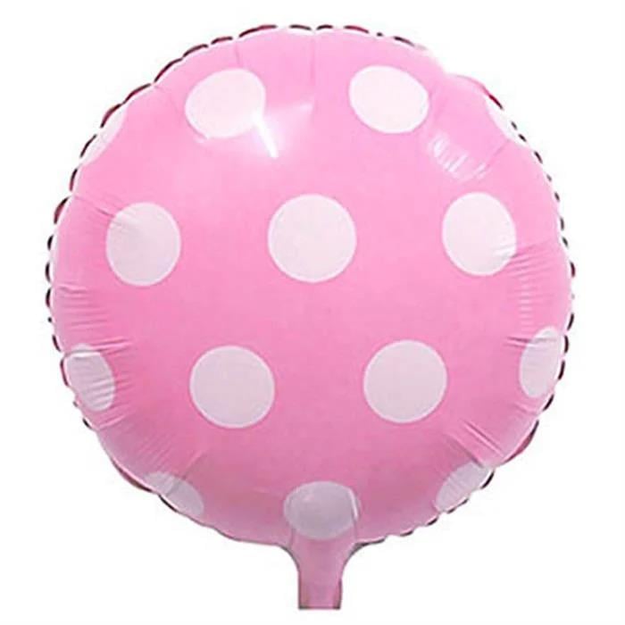 Folyo BalonlarPuantiyeli Pembe Balon (Tekli)