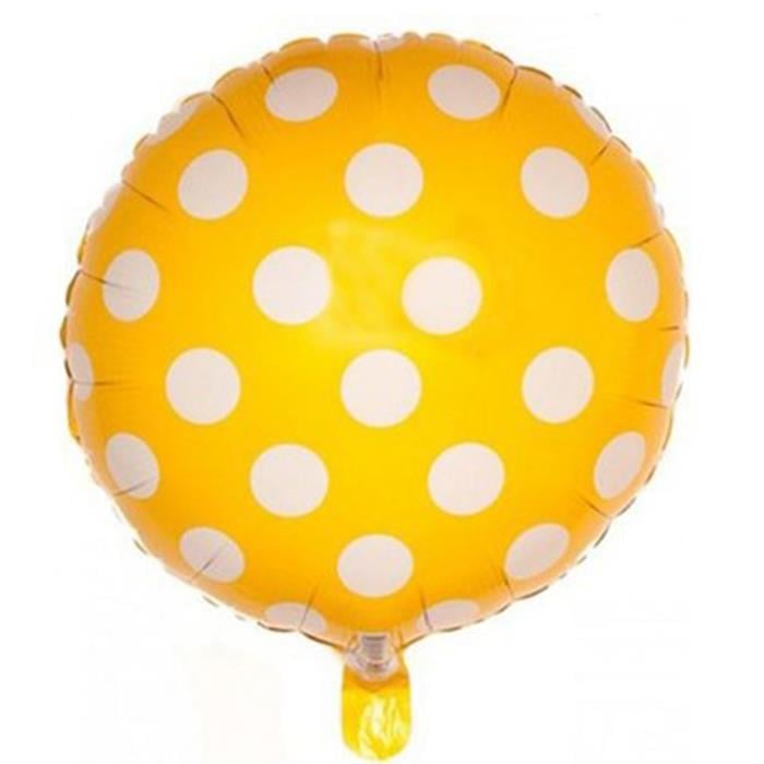Folyo BalonlarPuantiyeli Sarı Balon (Tekli)